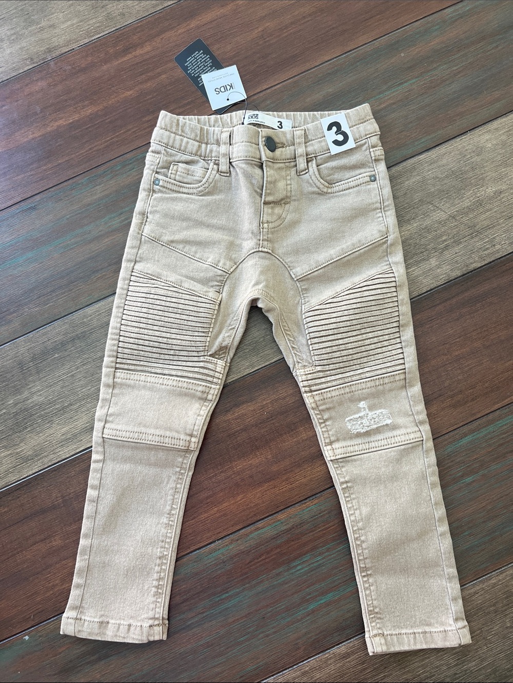Cotton On Tan Moto-Style Jeans for Kids